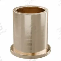 Flanged Sleeve Bearing: Bronze, SAE 841, 16 mm Bore, 20 mm OD, 25 mm Lg, -35°F to 300°F, 5 PK (MPN FFM1620-25B). Key specifications — System of Measurement: Metric; Material Grade: SAE 841; Flange Type: Flanged; Brand: OILITE.