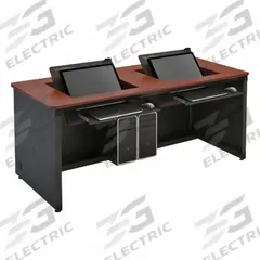 VERSADESK Computer Desk: Metal, Cherry, 0 Drawers, 60 in Overall Wd, 29 in Overall Ht, Black Frame (MPN RSD6024-BC). Key specifications — Desktop Material: Metal; Includes Modesty Panel: Yes; Kit Product Type: Computer Desk; Desktop Color: Cherry; Brand: VERSADESK; Frame Color: Black; Frame Material: Steel; Product Type: Computer Desk.
