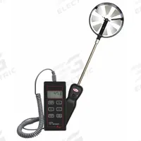 DWYER Anemometer: Rotating Vane, Air Velocity, Under 100 fpm, Remote Vane Vane, 473B-1, LCD, Digital. Key specifications — Vane Material: Aluminum; Manufacturer Part Number: 473B-1; Brand: DWYER; Temperature Accuracy: +/ 0.9°; Digital Display Screen Type: LCD; Display Type: Digital; Includes: Vane Probe; Power Source: Battery.