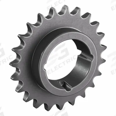 TSUBAKI Sprocket: For 60 Chain, 23 Teeth, 5.508 in Pitch Dia, 5.907 in Outside Dia - Size 60 Bushed-Bore Roller Chain Sprockets
