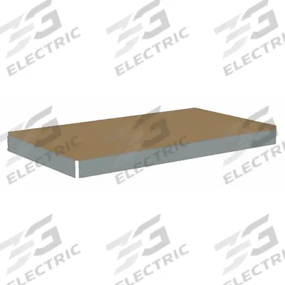 TENNSCO Shelf: 48 in x 18 in, 2,250 lb Load Capacity, Particleboard, Gray - Particleboard Decking Shelf Kits for Boltless Shelving