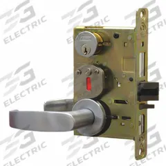 SARGENT Door Lockset: Classroom Lever Locksets, Chrome, ADA Compliant (MPN 8238 LNB 26D). Key specifications — Ligature Resistance: Not Ligature-Resistant; Brand: SARGENT; Lockset Function ANSI Code: F32; Visual Indicator Message: No Message; ADA Compliant: Yes; Finish: Satin Chromium-Plated.