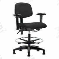 Ergonomic Chair: Vinyl, Arms Included, Ht Range 21 in to 28 1/4 in, 18 1/2 in Seat Wd, 17 in Seat Dp (MPN BR-VMBCH-RG-T1-A1-CF-RG-8540). Key specifications — Foot Support: Yes; Back Tilt Backward: 13.5°; Back Tilt Forward: 10.5°; Base Material: Nylon; Brand: APPROVED VENDOR; Product Type: Ergonomic Chair; ESD-Safe: Not ESD Safe; Seat Tilt Backward: 3°.