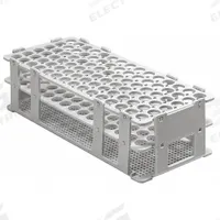 Tube Rack: 4 1/8 in Overall Wd, 2 1/4 in Overall Ht, 9 7/8 in Overall Lg, Polypropylene, White (MPN F18745-0023). Key specifications — Material: Polypropylene; Mounting Location: Benchtop; Color: White; Product Type: Test Tube Rack; Total Holding Capacity: (90) Places; Brand: SP SCIENCEWARE.