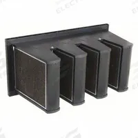 GRAINGER V-Bank Air Filter: 12 in x 24 in x 12 in, Fiberglass, Single Header, 4 Vs, MERV 15 (MPN 911TE0). Key specifications — attr1286015: GRAINGER; attr1286018: Plastic; attr1286019: Fiberglass; attr1286016: Paint Pigment.