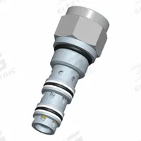 BUCHER HYDRAULICS Cartridge Valve: Steel, Screw-In, Screwdriver Adjustment, C10-40 Valve Cavity Size (MPN POCD-10-N-C-0 RV4). Key specifications — attr1012059: POCD-10-N-C-0 RV4; attr1250696: POCD; attr1011660: Nitrile; attr1011632: Screwdriver; attr1011634: Steel; attr1011635: BUCHER HYDRAULICS; attr1011636: Steel; attr1011644: C10-40.