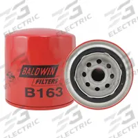 BALDWIN FILTERS Oil/Transmission Filter: B163, LF3311, 3/4"-16 Thread Size, 3 7/8 in Overall Ht, Oil. Key specifications — Baldwin Interchange: B163; FleetGuard Interchange: LF3311; Brand: BALDWIN FILTERS; Compatible Vehicle Make: Case IH; Includes: Anti-Drainback Valve; Media Material: Cellulose.
