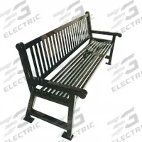 ULTRASITE Outdoor Bench: Savannah, 72 in Overall Lg, 36 1/8 in Overall Ht, Burgundy, Burgundy, Steel (MPN 922-S6-BURGUNDY). Key specifications — Manufacturer Part Number: 922-S6-BURGUNDY; Brand: ULTRASITE; Frame Color: Burgundy; Product Type: Outdoor Bench; Seat Color: Burgundy; Series: Savannah.