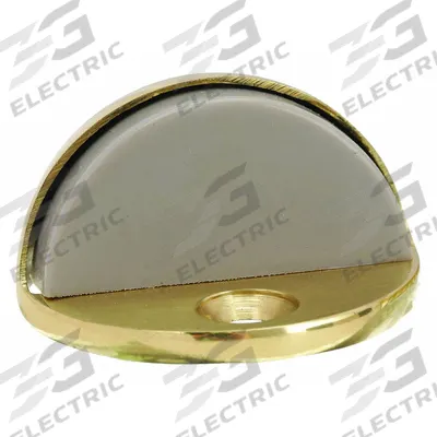 APPROVED VENDOR Dome Door Stop: Floor - Mounted, 1 5/8 in Lg, 1 5/8 in Wd, 1 in Overall Ht - Standard Door Stops