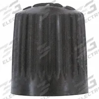 HALTEC Valve Cap: Tire Valve Caps, Grip Seal, Round, Black, 1/4 in Overall Lg, 1/4 in Overall Dia (MPN A-100-VC-8). Key specifications — Compatible Valve Size: Standard Bore; Color: Black; Product Type: Tire Valve Caps; Shape: Round; Design: Grip Seal; Compatible Thread Size: 0.307-32; Material: Plastic; Brand: HALTEC.