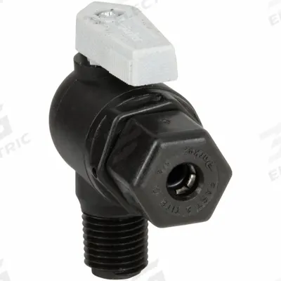 Parker Manual Two-Way Ball Valve: 1/4 in, Polypropylene, Angle, Sweat x MNPT - NSF 51 Compliant Polypropylene Ball Valves