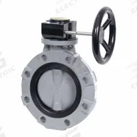 HAYWARD Butterfly Valve: 10 in Pipe Size, Concentric, 150 psi Max. Pressure (CWP), Grooved, CPVC, 19 (MPN BYV22100A0NG000). Key specifications — Brand: HAYWARD; Handle Type: Gear Operated Handwheel; Disc Material: CPVC.