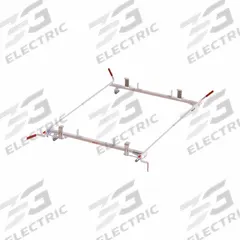WEATHER GUARD Van Roof Rack: Aluminum, 16 in Overall Ht, 99 in Overall Lg, 86 1/2 in Overall Wd (MPN 234-3-03). Key specifications — Material: Aluminum; Finish: Powder-Coated; Brand: WEATHER GUARD; Color: White.