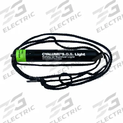 ABILITY ONE Lightstick: Rope, Green, 8 hr Light Duration, 3 in Overall Lg, Stick, Single-Use - Ability One Lightsticks