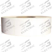 APPROVED VENDOR Barcode Printer Label: 2 in Label Wd, 4 in Label Ht, White, 3 in Core Dia., Matte (MPN 60DX20). Key specifications — Brand: APPROVED VENDOR; Label Color: White; Perforation: Perforated; Adhesive Material: Permanent; Label Finish: Matte.