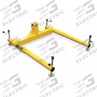 MILLER BY PIP Three-Piece Portable Base: 11 in, Floor Mnt, One-Piece Arm, 96 in Lg, 5 ft Min Base Wd (MPN DH-24). Key specifications — Brand: MILLER BY PIP; Features: Built-in Level Indicator; Color: Yellow; Confined Space Component: Base; Compatible Component: One-Piece Arm; For Use With: Mfr. No. DH-21/DH-23; Mounting Type: Freestanding; Finish: Powder Coated.