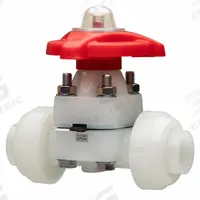 ASAHI Diaphragm Valve: 1 in, PVDF, 2-Way, IPS x Socket, 150 psi Max Pressure (CWP), PTFE (MPN 1542010). Key specifications — Diaphragm Material: PTFE; Brand: ASAHI.