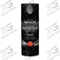MINWAX Finish: Varnish, Interior, Oil, 11.5 oz Container Size, Wood, Semi-Gloss, Clear, Clear (MPN 33055000). Key specifications — Brand: MINWAX; Transparency: Clear; Use Location: Interior; Sheen: Semi-Gloss; Sub-Brand: Fast-Drying Polyurethane; Color: Clear; Resin Type: Polyurethane.