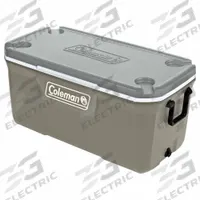 COLEMAN Chest Cooler: Gray, 204 Cans, 120 qt Cooler Capacity, 6 day Ice Retention (MPN 3000006569). Key specifications — Brand: COLEMAN; Drain Plug: Included; Wheels Included (FILTER): No.