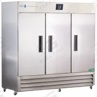 AMERICAN BIOTECH SUPPLY Lab Refrigerator: 72 cu ft, Upright, 1°C to 10°C, 35 3/4 in Overall Dp, Temp (MPN ABT-HC-SSP-72). Key specifications — Door Opening Style: Right; Color: White; Alarm Type: Temperature; Manufacturer Part Number: ABT-HC-SSP-72; Brand: AMERICAN BIOTECH SUPPLY; Product Type: Lab Refrigerator; Door Type: Swing Solid; Refrigerant Type: R-290.