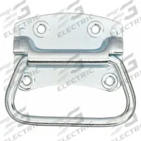 MONROE PMP Folding Pull Handle: Unthreaded Holes, Steel, Silver, 0.38 in (MPN PH-0315). Key specifications — Screw Size: #10; Brand: MONROE PMP; Color: Silver.