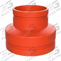 GRUVLOK Metal Pipe Elbow: Concentric Reducer, 2 in x 1 1/2 in, Grooved x Grooved, 2 1/2 in Lg (MPN 0390130193). Key specifications — Brand: GRUVLOK.