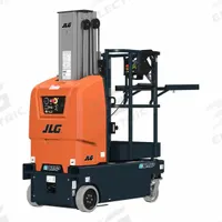 JLG Mobile Personnel Lift: Battery, Drivable, 18 ft Elevated Platform Ht, 29.5 in x 28 in (MPN E18MSP). Key specifications — attr1045274: JLG; attr1045277: Battery Charger.