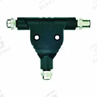 MURRELEKTRONIK T-Coupler: M12 to (2) M12, T-Style, Industrial Applications, 16 A Current Rating (MPN 7000-P4901-0000000). Key specifications — Connector Style: T-Style; IP Rating: IP68; Convert From: M12; Convert To: (2) M12; Brand: MURRELEKTRONIK.