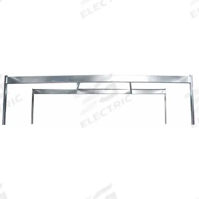 ARROW Wide Shelf Frame: 118 1/8 in x 29 3/4 in x 35 3/4 in, Gray, Steel - Storage Accessories for Steel Sheds