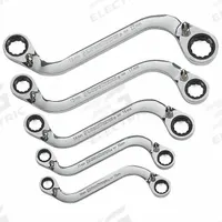 GEARWRENCH Box End Wrench Set: Alloy Steel, Chrome, 5 Tools, 10 mm to 22 mm Range of Head Sizes (MPN 85299). Key specifications — attr324927: GEARWRENCH; attr309452: Tray; attr309451: Yes; attr309461: Chrome; attr309460: Alloy Steel; attr309463: No; attr309449: 10 mm to 22 mm.