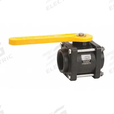 BANJO Manual Two-Way Ball Valve: 2 in, Glass-Filled Polypropylene, Straight, FNPT x FNPT - Polypropylene Ball Valves