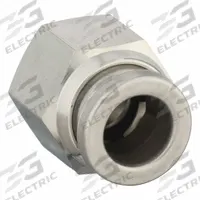 SMC Push-Fit Adapter Fitting: 1/4 in OD x 1/4 in OD Size, Push-to-Connect x MUNF, Stainless Steel (MPN KQG2H07-32). Key specifications — Brand: SMC; Thread Size A: #10-32.