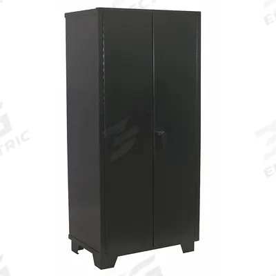 JAMCO Storage Cabinet: 36 in x 18 in x 78 in, Swing Handle & Padlock Hasp, 14 ga Panel Thick - Industrial Shelf Cabinets