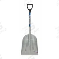 SEYMOUR MIDWEST Grain Scoop: 3 Ribs, Plastic, #12 Blade Size, 14 1/4 in Blade Wd, 19 in Blade Lg (MPN 49010GRA). Key specifications — attr979006: Plastic; attr979016: Scoop Shovel; attr987921: #12; attr979009: SEYMOUR MIDWEST; attr979010: Blue.