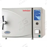 HEIDOLPH TUTTNAUER Autoclave: 65 L Capacity, 137°C Max Temp, 26 in Overall Wd, 27 in Overall Dp (MPN 023210495). Key specifications — Brand: HEIDOLPH TUTTNAUER; Features: Printer; Temperature Accuracy: -2 °C/3 °C; Product Type: Autoclave; Voltage: 230V.