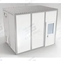 PORTA-FAB Modular Cleanroom: 12 ft x 8 ft x 10 ft, 96 sq ft Int Area, STC 31 (MPN 8CR812). Key specifications — Brand: PORTA-FAB; Sound Transmission Coefficient: STC 31; Wall Material: Steel; Assembled: Unassembled.