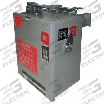 GE Bus Plug: Fusible, 3 Phase, 4 Wire with Ground, 100 A Amps, 240V AC, QMR - GE Fusible Bus Plugs