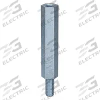 Standoff: Male x Female, M2.5x0.45 Thread Sz, 25.6 mm Lg, Hex, Steel, Zinc-Plated, Steel, 6H, 100 PK (MPN M11398.025.0020). Key specifications — Brand: APPROVED VENDOR.