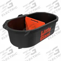 LITTLE GIANT Ladder Tool Bucket: For Combo Ladders, Plastic, 10 in Overall Lg (MPN 15044-002). Key specifications — Color: Black; Compatible Ladder Type: Combination Ladders; Material: Plastic; Product Type: Tool Bucket; Brand: LITTLE GIANT.