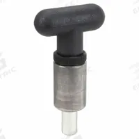 Weld Mount Retractable Spring Plunger: Rounded T-Knob, 0.5 in Plunger Wd (MPN GI1/2-1.5-B-TR6). Key specifications — Brand: INNOVATIVE COMPONENTS; Barrel Diameter: 1 in; Barrel Length: 1.5 in.