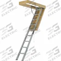 LOUISVILLE LADDER Attic Ladder: Aluminum, Gas Piston, 10.3 ft Compatible Ceiling Ht - Max, Insulated (MPN AL3040MG-R10). Key specifications — Material: Aluminum; Attic Ladder Closure: Gas Piston; Insulated: Insulated; Brand: LOUISVILLE LADDER.