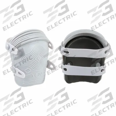 WESTWARD Knee Pad: Universal, 2 Straps, Button - Non-Marring Knee Pads