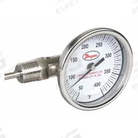DWYER Dial Thermometer: 50°F to 400°F, ±2%Full Scale Accuracy, 2.5 in Stem Lg, 3 in Dial Dia (MPN BTLS325121). Key specifications — Accuracy: ±2 % Full Scale; Brand: DWYER.