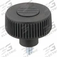 Hand Knob: Knurled, Plastic w/ Steel Thread, M6 Thread, 10 mm Thread Lg, 40 mm Dia, Gray (MPN K0260.5106X10). Key specifications — Brand: KIPP; Color: Gray.