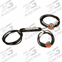 ECCO Warning Light: Concealed Warning Light, White, 1 1/2 in Overall Wd, 1 1/8 in Overall Ht, LED (MPN 9021CC). Key specifications — Operating Voltage: 12V DC; Number of Flash Patterns: 16; Includes: 9 ft Cable; Electrical Connection: Blunt Cut Wires; Mount Type: Bolt; Brand: ECCO.
