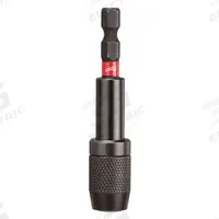 MILWAUKEE Bit Holder: Bit Holder, Impact, 1/4 in Compatible Bit Size, Hex Compatible Bit Shank (MPN 48-32-4531). Key specifications — attr1132695: Hex; attr1132691: Impact Rated; attr1132694: Magnetic; attr1132704: MILWAUKEE.