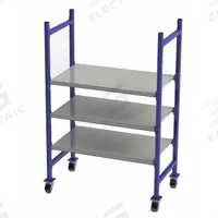 UNEX FLOW CELL Bulk Storage Rack: 52 in x 28 in x 72 in, Flat, 3 Shelves, Steel (MPN FCMFS52283). Key specifications — Brand: UNEX FLOW CELL; Decking Material: Steel.