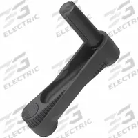 KIPP Crank Handle: Steel w/ Fold Away Plastic Grip, 12 mm Bore Dia, 100 mm Handle Lg (MPN K0266.1212). Key specifications
