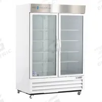 Controlled Room Temperature Cabinet: 115 V, 20°C to 25°C, 4 1/2 ft Overall Wd, 34 3/4 in Overall Dp (MPN CRT-ABT-HC-S49G). Key specifications — Brand: AMERICAN BIOTECH SUPPLY; Voltage: 115 V; Includes: (8) Adjustable Shelves; Door Hinge: Right Hinge.