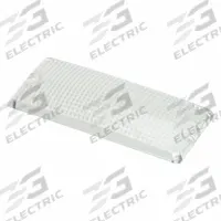 GROTE Replacement Lens: Rectangular, Dome Light, 2 3/16 in Ht - Vehicle Lighting, Polycarbonate (MPN 90401). Key specifications — Material: Polycarbonate; Compatible Light Type: Dome Light; Brand: GROTE.